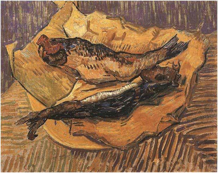 Bloaters on a Piece of Yellow Papers, Vincent Van Gogh